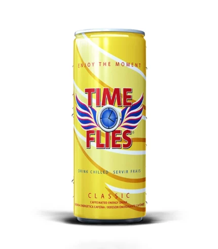 Bebida Energética Time Flies Lata 250 ml (Caja de 24 unidades)